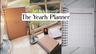 full flickthrough of the yearly planner [upl. by Goldner]