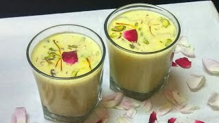 Thandai Recipe  Kesar Badam Thandai  Badam Thandai Recipe  Kesar Pista Thandai Recipe [upl. by Nylhtac8]