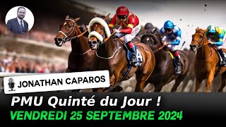 Présentation Quinté PMUFR PMU vendredi 25 octobre à Vincennes  Belle course pour 4 et 5 ans [upl. by Lander]