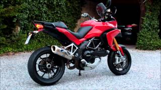 Ducati Multistrada 1200s full Termignoni Sound Check FLAMES [upl. by Ziagos]