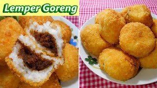 Resep Lemper Goreng Abon  Enak dan Gurih [upl. by Haswell]