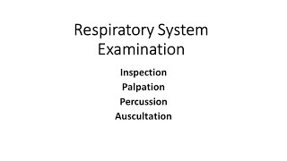 Respiratory system examination  Inspection Palpation Percussion Auscultation [upl. by Holmann404]