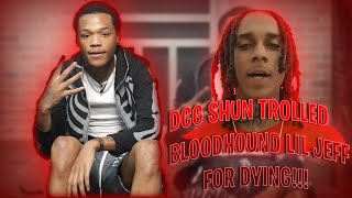 DCG Brother Member Shun Dissed Bloodhound Lil Jeff On IG Live [upl. by Esirahs]