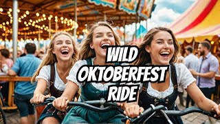 Oktoberfest 2024 Wild Rides amp Hilarious Moments at Munich’s Devil’s Wheel Teufelsrad [upl. by Fabi]