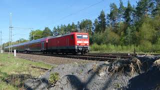 DB BR114 RE50 Frankfurt Hbf Einfahrt Langenselbold über Hanau [upl. by Navonod623]