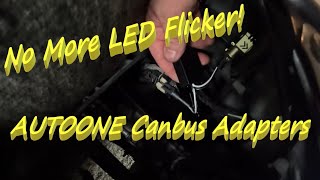 AUTOONE Canbus Light Adapters  No More LED Light Flicker  Problems [upl. by Sonitnatsok323]