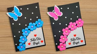 🌺Hermosa tarjeta para el Día del Padre 🌺 Card Fathers Day  Tarjeta hecha a mano para papá [upl. by Sherline]