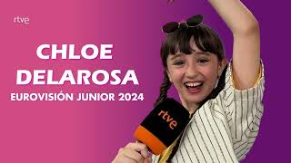 RTVE interviews Chloe DelaRosa 🇪🇦 JESC 2024 [upl. by Tterrag472]