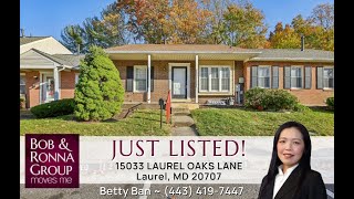 Just Listed 15033 Laurel Oaks Lane Laurel MD 20707 [upl. by Ahsiryt]