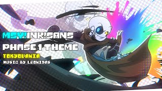 Undertale AUMSYInkSans fight phase 1 theme Tokyovania [upl. by O'Gowan]