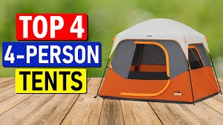 👉 TOP 4 Picks  Best 4 Person Camping Tents of 2023 Best Review [upl. by Gaillard]