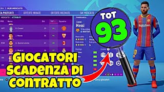 MIGLIORI GIOCATORI SCADENZA DI CONTRATTO FIFA 21  PRIMO ANNO 1 [upl. by Htezil137]