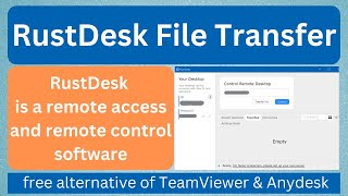 Rustdesk Copy and Paste file directly in a remote desk Urdu [upl. by Anomahs]