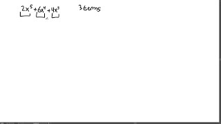 Consider the polynomial 2 x56 x44 x3 a How many terms does this polynomial have … [upl. by Aime]