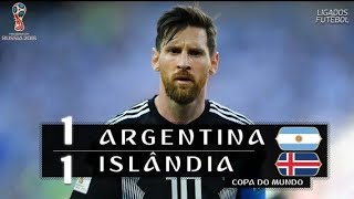 Argentina 1 X 1 Islandia  Melhores momentos Copa do Mundo 2018 [upl. by Arok388]