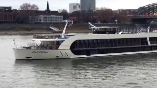 Flusskreuzfahrtschiffe Köln [upl. by Nylazor]