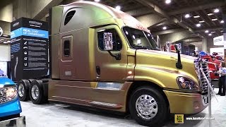 2015 Freightliner Cascadia Evolution Truck with Detroit DD15 148L 455hp Engine  Walkaround [upl. by Aaren]