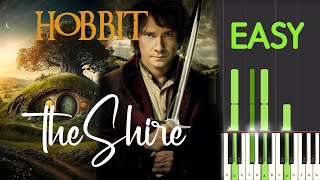 Hobbit  The Shire  Concerning Hobbits  EASY Piano Tutorial [upl. by Eiramoj384]