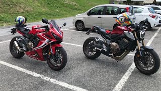 ANDIAMO IN VALGEROLA E PROVO LA CB650R che bomba 💣💣 [upl. by Chiou]