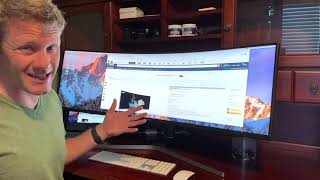 Samsung 49 inch Super Ultrawide Monitor Review  From a business  productivity view [upl. by Cliffes]