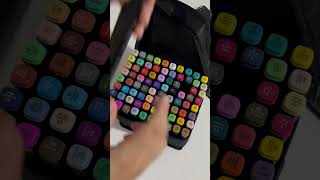 My new markers asmr asmrvideo coloring coloringasmr coloringbook coloringpages unpacking [upl. by Derfnam]