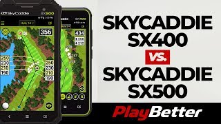 Which is better Comparing the SkyCaddie SX400 and SX500 handheld golf GPS [upl. by Leirbag251]