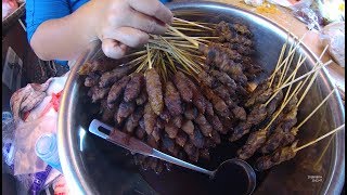 Indonesia Tangerang Street Food 2793 Sate Babi Manis No Ceng Tun YDXJ0122 [upl. by Sky]