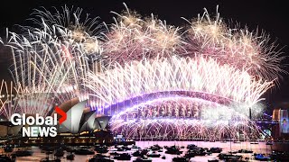 New Years 2024 Sydney Australia puts on stunning fireworks show [upl. by Ibmat358]