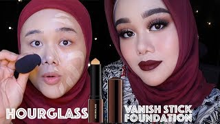 HOURGLASS VANISH STICK FOUNDATION REVIEW  FATYABIYA [upl. by Alesig721]