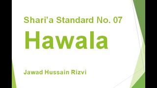 AAOIFI Shariah Standard No 7 Hawala  Part 4 [upl. by Cedar474]