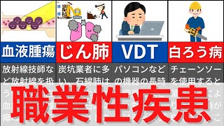 【11分で解説、14分で国試問題】職業性疾患について解説 [upl. by Sherar]