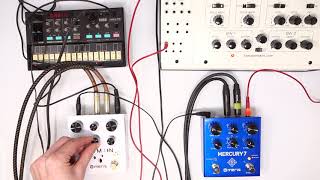 Meris Mercury 7 Reverb amp Polymoon Delay Synth Demo [upl. by Muir]