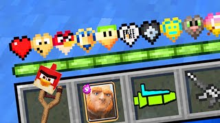 Paso MINECRAFT pero hay CORAZONES de VIDEOJUEGOS de CELULAR 🎮📱 INVICTOR 1 [upl. by Marx574]