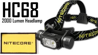 Nitecore HC68  2000 Lumen Rechargeable Focusable Headlamp [upl. by Tiossem]