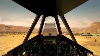 rare footage landing f117 nighthawk cockpit view Desert Base [upl. by Lehctim]