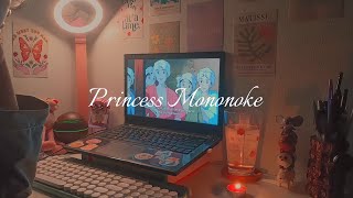 Watch Princess Mononoke with me🕯️🪄 [upl. by Kunin]