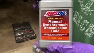 C4 Corvette Transmission Fluid Change 6 speed manual ZF [upl. by Neely]