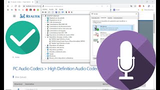 👨‍💻 Configuración de Audio 📢  🎧 Salida de sonido y micrófono 🎙️  Drivers Realtek 💿 2020 [upl. by Othilia]