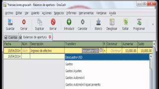 Funcionamiento de Gnucash español [upl. by Nej78]