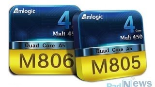 AmLogic M805S805 M806 Quadcore ARM CortexA5 with Mali450 [upl. by Enitsenre980]