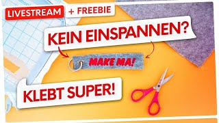 🔴🧵 27 LIVE STICKEN Filz mit der Stickmaschine besticken ✂️ [upl. by Akerdal476]