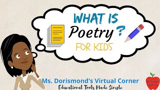 ✏️ What is Poetry  Poetry Writing for Kids and Beginners [upl. by Rorry]