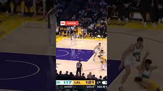 LeBron James assist Grizzlies vs Lakers nba lakes nbagame [upl. by Rennane]