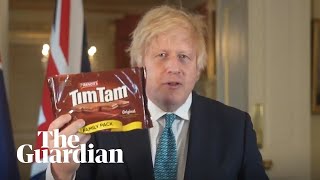 Boris Johnson claims Australia trade deal will bring reasonably priced Tim Tams to UK [upl. by Nwahsak]