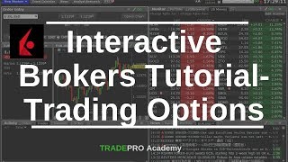 Interactive Brokers Tutorial Options trading with IB [upl. by Gaylene]