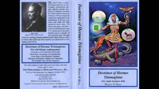 Manly P Hall  Hermetism Gnosticism amp Neoplatonism [upl. by Mendy]