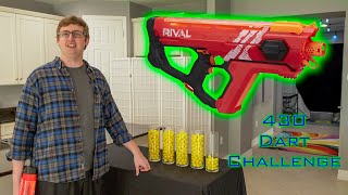 SHOOTING 430 NERF DARTS AS FAST AS POSSIBLE 14  RIVAL PERSES [upl. by Valsimot]