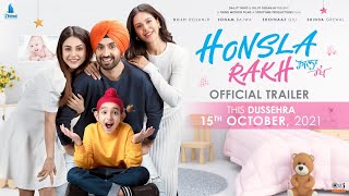 Honsla Rakh Official Trailer Diljit Dosanjh Sonam Bajwa Shehnaaz Gill Shinda Grewal  15 OCT [upl. by Asserak]