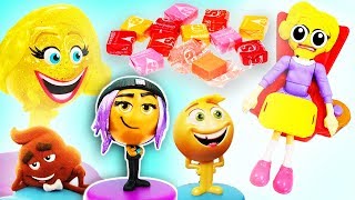 Emoji Movie Greedy Granny Game with Smiler Jailbreak and Gene Help them get Starburst Candy [upl. by Nura]