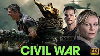 Civil War Movie 2024  Kirsten Dunst Wagner Moura Cailee Spaeny  Review amp Facts [upl. by Tamah659]